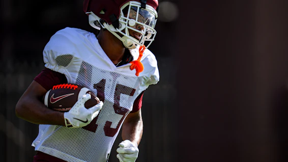 Shamarius Peterkin 1 VT Fall Camp 2025 From VT